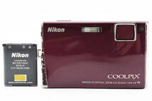 ★良品★ニコン Nikon Coolpix S60 ワインレッド コンパクトデジタルカメラ L398#2557_画像1