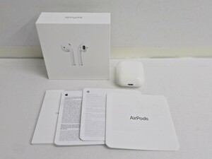 100Z170★【動作不良☆ジャンク品】Apple/アップル AirPods with Charging Case (第2世代) MV7N2J/A ワイヤレス イヤホン