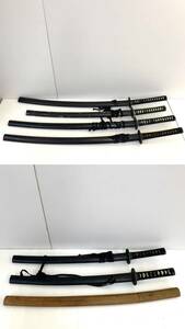067B214*[ used / present condition goods ] cosplay for fake sword Japanese sword 7 pcs set length :4ps.@ short :3ps.