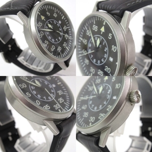 141U367★中古品 Laco by LACHER ラコ パイロットウォッチ クォーツ 稼働品の画像6