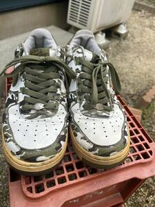 Nike Air Force 1 Low Camouflage Palm Green ナイキ エアフォース1 ロー カモフラージュ パルム グリーン サイズ:28cm 硬化あり