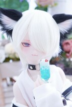 【ちゆ】DDH-06カスタムヘッド SW肌ソフビ盛り+アイ4種+おまけウィッグ1点　- 難あり -_画像5