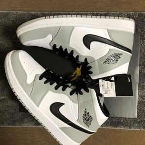 新品未使用 Jordan1 Mid ライトスモークグレー　26cm JORDAN