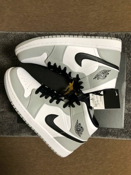 新品未使用 Jordan1 Mid ライトスモークグレー　26cm JORDAN