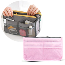 バッグインバッグ ピンク pink インナーバッグ レディース メンズ カバン ポーチ 旅行 便利 収納 かばん 整理 b00110_画像1