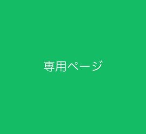 専用ページですので他の方はご購入御遠慮ください。