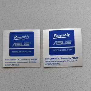 asus アルミ　シール　ステッカー　2枚セット