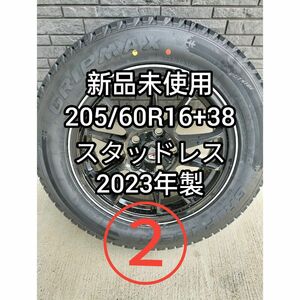 ②新品未使用205/60R16+38スタッドレスホイール4本セット ( 4口発送)①、②、③、④を同時購入お願いします