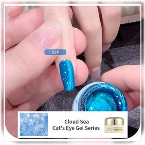 ロイヤルブルー 02 マグネットジェル Cloud Sea Cat's Eye