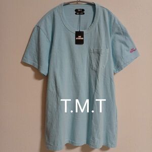 【新品未使用】T.M.T 袖刺繍ロゴ ポケットs/s tee