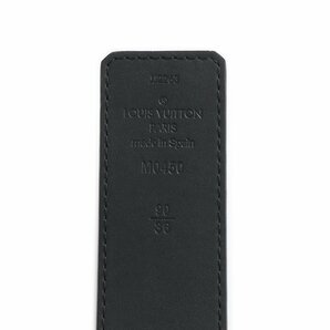 （新品・未使用品）ルイ ヴィトン LOUIS VUITTON LVイニシャル 35MM リバーシブル ベルト #90/36 モノグラムエクリプス ブラック 黒 M0450の画像6
