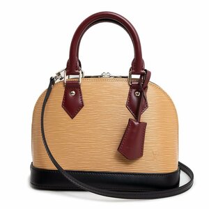 （未使用　展示品）ルイ ヴィトン LOUIS VUITTON アルマ BB 2way ショルダー ハンドバッグ エピレザー キャメル ボルドー ブラック M51971