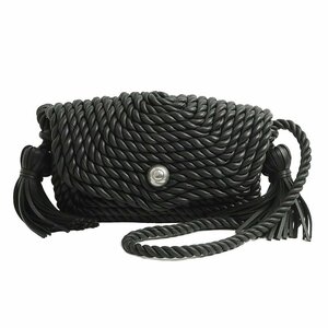 （新品・未使用品）ボッテガヴェネタ BOTTEGA VENETA トルション クラシック ショルダーバッグ 斜め掛け ラムスキン ブラック 黒 680185