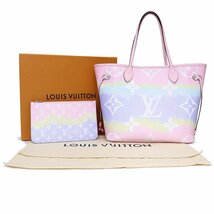 （新品・未使用品）ルイ ヴィトン LOUIS VUITTON LVエスカル ネヴァーフル MM トートバッグ モノグラム パステル シルバー金具 M45270_画像2