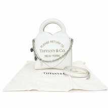 （新品・未使用品）ティファニー TIFFANY&Co. リターン トゥ ティファニー ミニ チャーム トート ショルダー ハンドバッグ 白 72150058_画像2