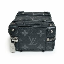 （未使用保管品）ルイ ヴィトン LOUIS VUITTON ポルト クレ バックパック トランク キーホルダー モノグラムエクリプス ブラック M80221_画像7