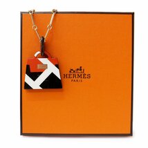 （新品・未使用品）エルメス HERMES バッファローホーン アミュレット ラッカー GM ケリーモチーフ ネックレス ペンダント 箱付_画像2