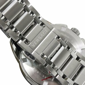 （未使用 展示品）ヴェルサーチ VERSACE キャラクター クロノグラフ クオーツ 腕時計 シルバー VEM800118 箱付の画像8
