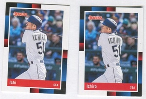 【MLB】2022 Donruss『240 イチロー(ICHIRO)』"ICHIRO"&"ICHI" 2枚セット