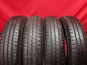 中古タイヤ 155/80R13 79S 4本セット ブリヂストン エコピア NH100C BRIDGESTONE ECOPIA NH100C 8.5分山★n13 パッソ ブーン ヴィッツ Kei