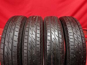 中古タイヤ 145/80R13 75S 4本セット ブリヂストン ネクストリー BRIDGESTONE NEXTRY 9分山★n13 モコ プレオ ストーリア YRV MRワゴン