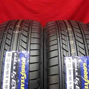 中古タイヤ 225/60R16 98H 4本セット グッドイヤー イーグル LS エグゼ GOODYEAR EAGLE LS EXE 10分山 グランビア センチュリー キャデラ・の画像4