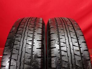 中古タイヤ 195/80R15 107/105L 2本セット ダンロップ エナセーブ VAN01 DUNLOP ENASAVE VAN01 8.5分山★n15 商用車 ハイエース キャラバン