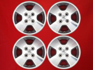 SUZUKI Suzuki Wagon R MH series original 4ps.@ spoke used wheel 4ps.@4J 13 -inch PCD100 4 hole +45 hub 54 aa13