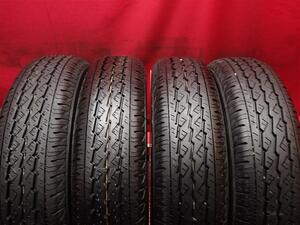 中古タイヤ 145/80R12 80/78N 4本セット ブリヂストン K370 9.5分山★n12 エブリィ キャリィ サンバー アトレー N-VAN