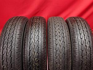 中古タイヤ 145/80R12 80/78N 4本セット ブリヂストン K370 BRIDGESTONE K370 9.5分山★n12 エブリィ NV100 クリッパー ミニキャブ