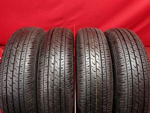 中古タイヤ 145/80R12 80/78N 4本セット ブリヂストン エコピア R710A BRIDGESTONE ECOPIA R710A 9分山★n12 エブリィ NV100 クリッパー