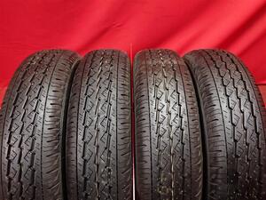 中古タイヤ 145/80R12 80/78N 4本セット ブリヂストン K370 BRIDGESTONE K370 9.5分山★n12 エブリィ NV100 クリッパー ミニキャブ