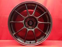 AMF製法 軽量 WEDS ウェッズスポーツ TC105X 中古ホイール 4本 8.5J 18インチ PCD114.3 5穴 +50 ハブ66 WRX GRB VAG VAB 等へ aa18_画像6