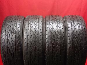 タイヤ4本 《 コンチネンタル 》 コンチ クロスコンタクトLX2 [ 225/55R18 98V ]8分山★ デリカD:5 フォレスター エルグランド n18