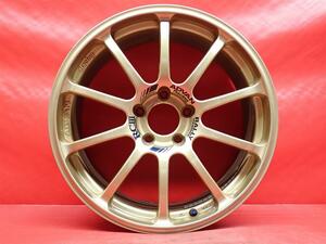 単品 中古ホイール 1本 軽量 ADVAN アドバン RC III 8.5J 18インチ PCD114.3 5穴 +53 ハブ73 ja18