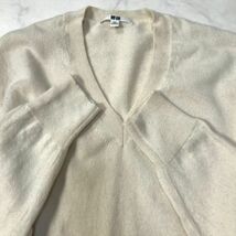 《良品◎》UNIQLO ユニクロ★上質カシミヤ100％*ビッグサイズ*ニット*セーター*オフホワイト*サイズ3XL(LW1437)◆S60_画像3