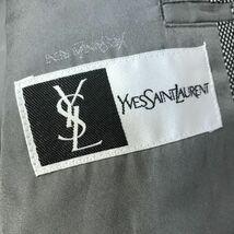 《良品◎》Yves Saint Laurent イヴサンローラン★レトロ*ダブルテーラードジャケット*ブレザー*グレー*サイズBB5(MW3244)◆S80_画像5