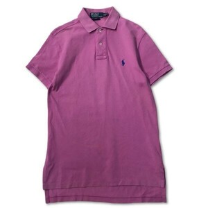 《オススメ◎》POLO RALPH LAUREN ポロラルフローレン★ワンポイントデザイン*ポロシャツ*ピンク*サイズXS(MS2658)◆S60