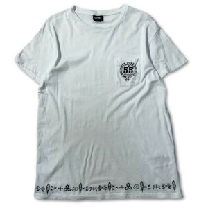 《オススメ◎》55DSL フィフティーファイブディーエスエル ディーゼル★デザインポケットTシャツ*カットソー*ホワイト*サイズM(MS2594)◆YP