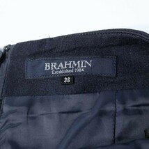 《良品!!◎》BRAHMIN ブラーミン★ウール*ボーダーひざ丈スカート*ネイビー*サイズ36(LA591)◆S60_画像5