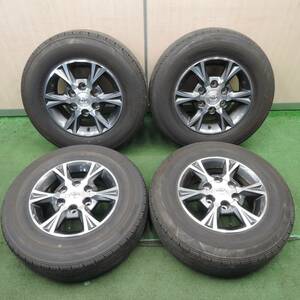 *送料無料* バリ溝！22年！キレイ！9分★トヨタ 200系 ハイエース 純正 OP 195/80R15 ブリヂストン RD613 PCD139.7/6H★4022904NJノ