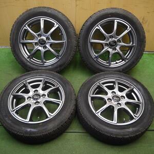 *送料無料* バリ溝！21年！キレイ！ほぼ10分★スタッドレス 155/65R14 ナンカン アイスアクティバ AW-1 Verthandi PCD100/4H★4022802Hス