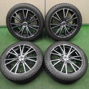 [送料無料] バリ溝！ほぼ10分！キレイ★スタッドレス 235/45R18 ダンロップ ウインターマックス WM02 RiZLEY PCD114.3/5H★4011906TNスの画像1