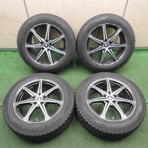 *送料無料* バリ溝！キレイ！9.5分★スタッドレス 225/60R18 ダンロップ ウインターマックス SJ8 RiZLEY PCD114.3/5H★4030509TNス