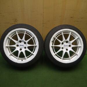 *送料無料* 2本価格★Racing ENKEI NT03 215/45R17 ケンダ ラジアル カイザー 17インチ エンケイ PCD114.3/5H★4030608Hノ