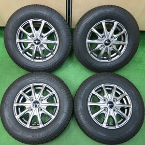 *送料無料* バリ溝！キレイ！ほぼ10分★スタッドレス 145R12 6PR トーヨー デルベックス 934 EuroSpeed MANARAY PCD100/4H★4030608イス