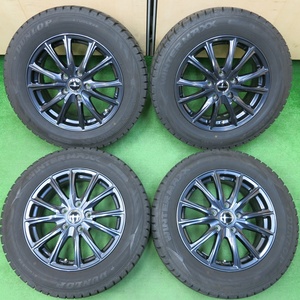 *送料無料* バリ溝！21年！綺麗！ほぼ10分★スタッドレス 215/60R16 ダンロップ ウインターマックス WM02 WAREN PCD114.3/5H★4030801イス