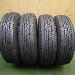 *送料無料* バリ溝！21年！キレイ！9.5分★トヨタ 200系 ハイエース 純正 OP 195/80R15 ダンロップ SP175N PCD139.7/6H★4031201Hスの画像8