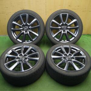 *送料無料* バリ溝！キレイ！9.5分★マツダ3 ファストバック 純正 215/45R18 トーヨー プロクセス R51A 18インチ PCD114.3/5H★4031303Hノ