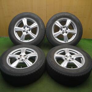 *送料無料* バリ溝！キレイ！9.5分★スタッドレス 225/65R17 ダンロップ ウインターマックス SJ8 VIOLENTO PCD114.3/5H★4031910Hス